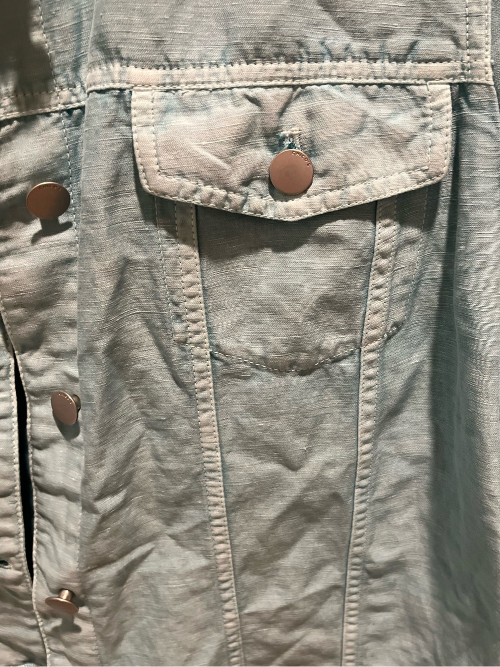 33. WOMENS CHICO’S 2/L DETAIL JACKET - Picture 6 of 7
